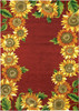 Sunflower Field Indoor & Outdoor Area Rug, 5' x 7'