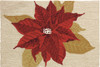 Holiday Poinsettia Indoor Only Area Rug, 22" x 33"