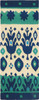 Blue & Green Ikat Indoor & Outdoor Area Rug, 21" x 54" Blue & Green Ikat Indoor & Outdoor Area Rug, 21" x 54"