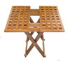 Teak Folding Grate Table