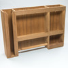Teak Dish/Cup/Paper Towel Rack