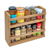 Teak Two-Tier Spice Rack