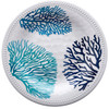 Aqua Coral Flat Plate - Set Of 6