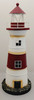 red & white tin lighthouse red & white tin lighthouse