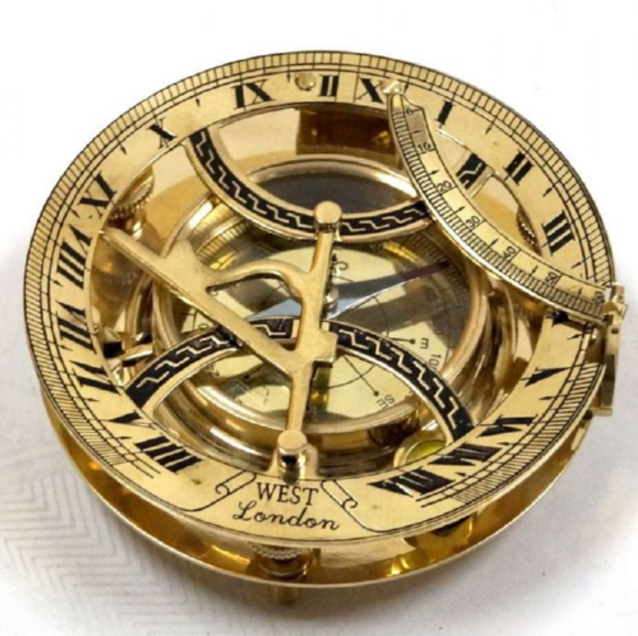 Solid Brass Sundial Compass BR48344 - Seaside Treasures - Nautical