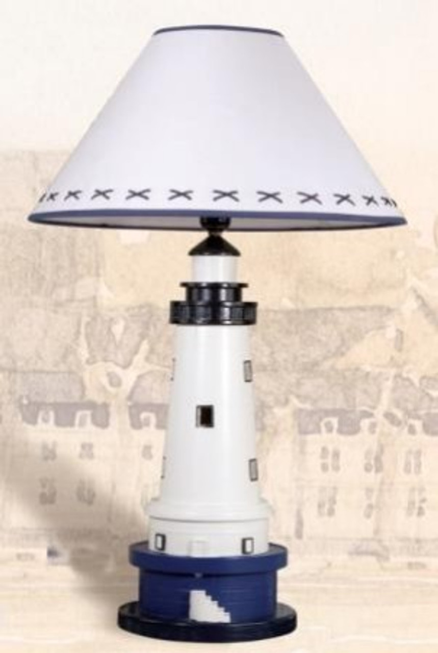 buurman escaleren Het formulier Lighthouse Table Lamp & Shade LM-349 - Seaside Treasures - Nautical Decor,  Nautical Home Decor, Nautical Gifts, Coastal Gifts