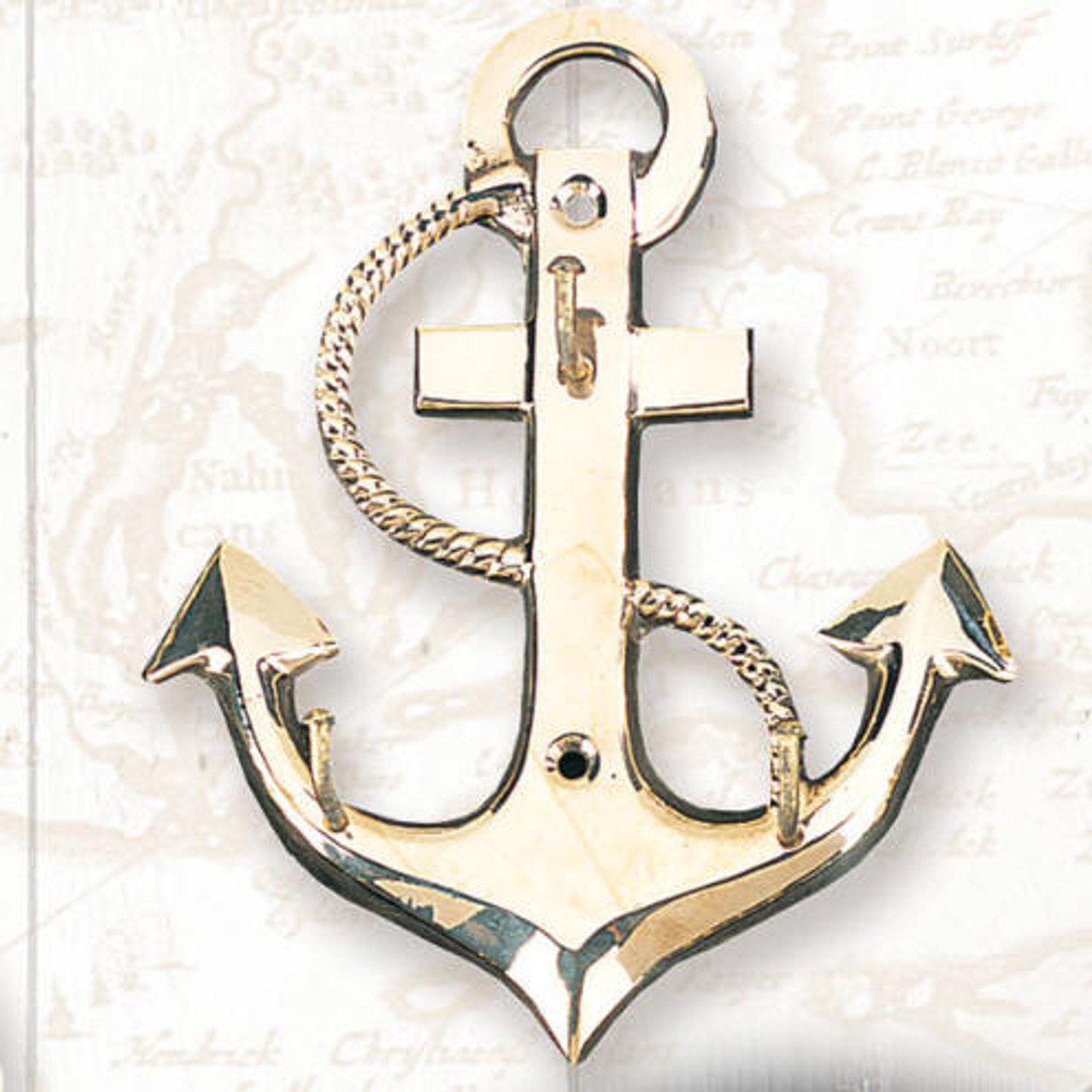 Brass Sailboat Hook - Seaside Treasures - Nautical Decor, Nautical