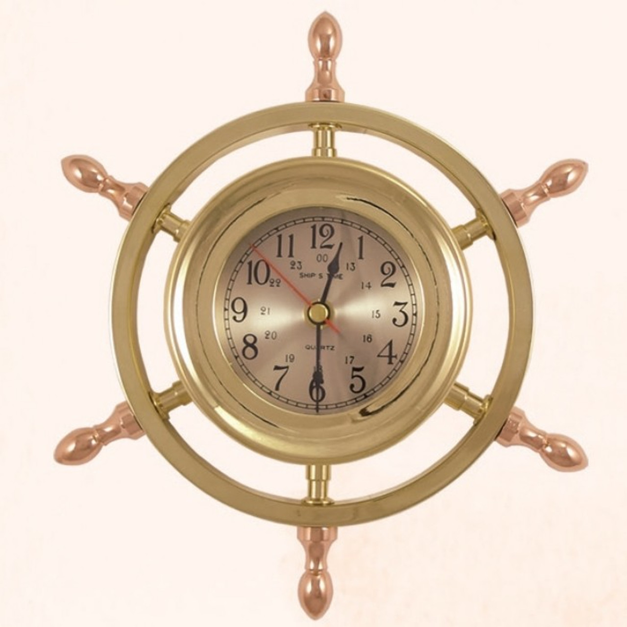 Ships Wheel Captain's Clock, 9 - Seaside Treasures - Nautical Decor,  Nautical Home Decor, Nautical Gifts, Coastal Gifts