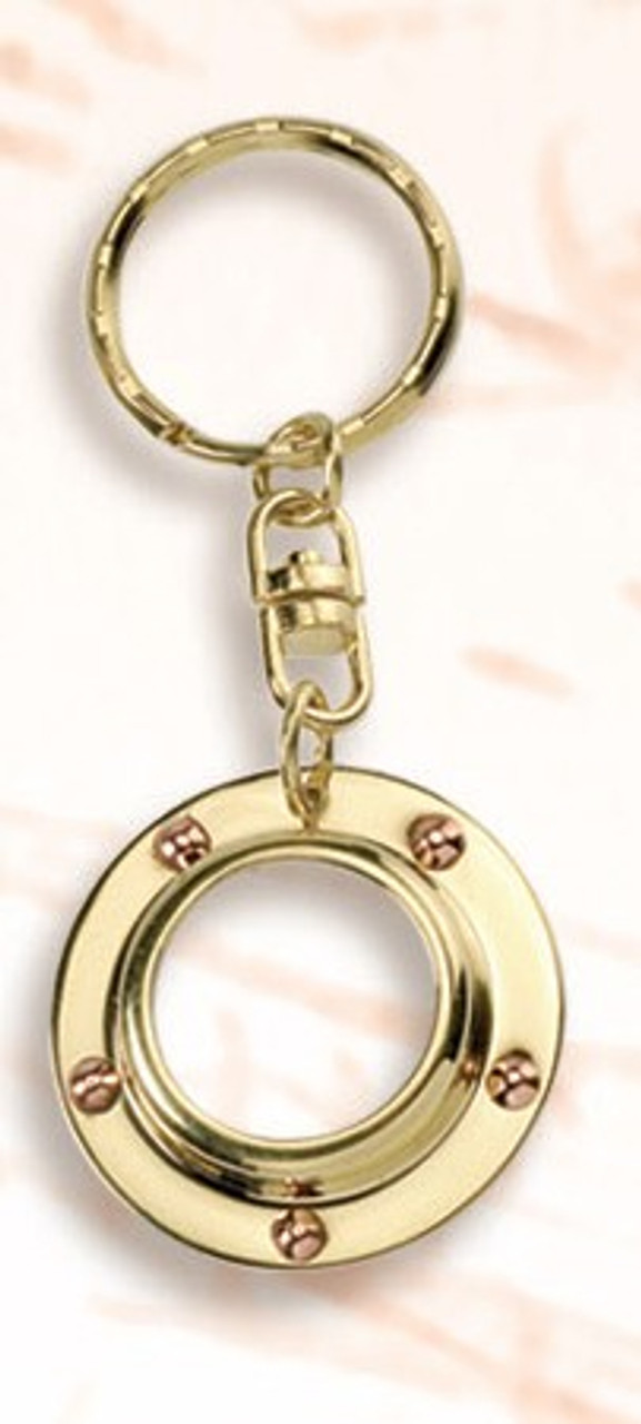 Porthole Magnifier Brass Key Ring - Seaside Treasures - Nautical Decor,  Nautical Home Decor, Nautical Gifts, Coastal Gifts