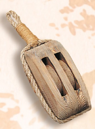Decorative Wooden Pulley, 12" Seaside Treasures Nautical Decor