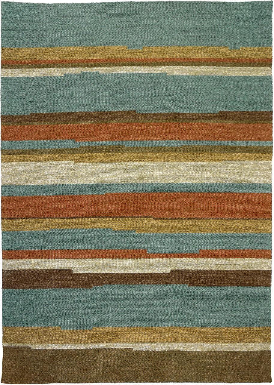 Tahitian Stripe Indoor Outdoor Area Rug 8 X 10 Seaside Treasures Nautical Decor Nautical Home Decor Nautical Gifts Coastal Gifts