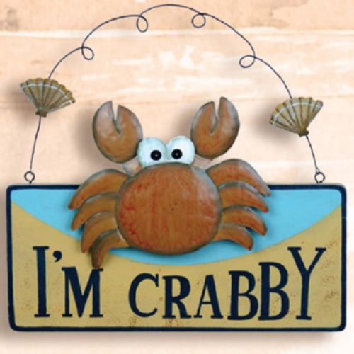 I'm Crabby Nautical Plaque