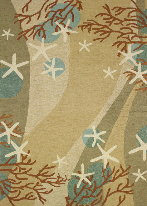 Coral Waves Indoor & Outdoor Area Rug, 8' x 10'