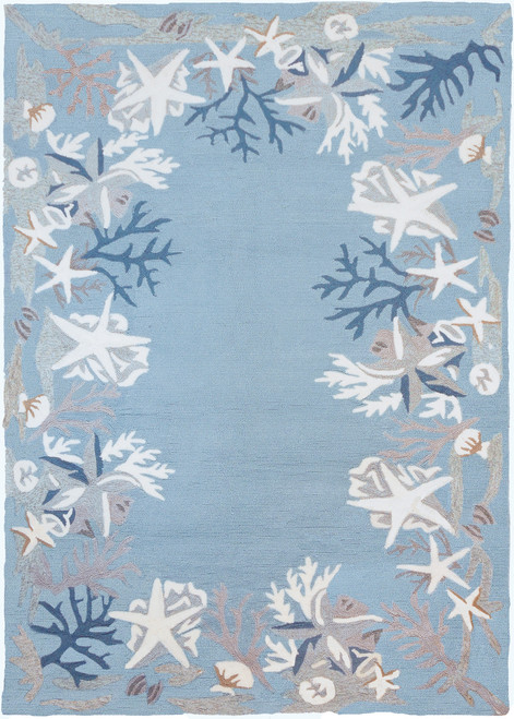 White Coral Reef Indoor & Outdoor Area Rug, 3' x 5'