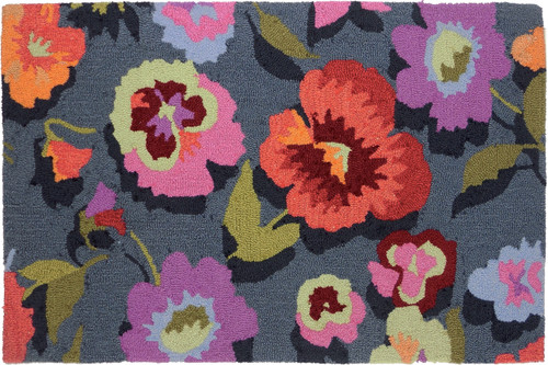 Perfect Pansies Indoor Only Area Rug, 22" x 33"