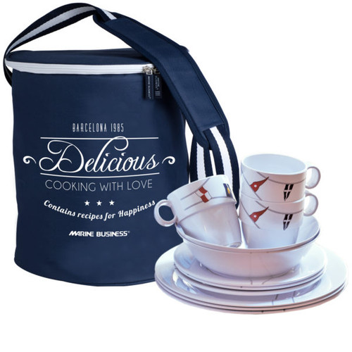 Regata 24-Pc. Tableware Set & Basket - Service For 6