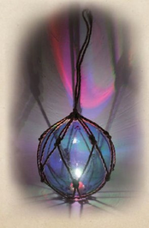 Hand Blown Violet Glass Float With Color Changing LED Light - Seaside ...