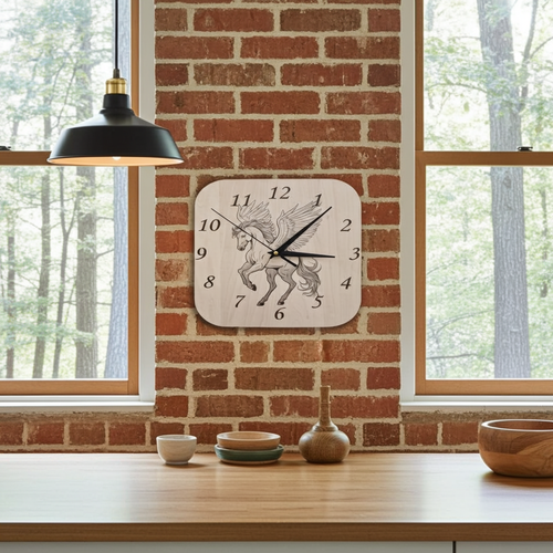 Upgrade your space with a basswood wall decor clock—laser engraved clock with large numbers and quiet quartz movement. Shop today.