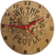 Patriot 8-Inch Engraved Wooden Wall Clock - Give Me Liberty Americana Decor with Golden Pecan Finish