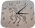 Handcrafted Pegasus 12-Inch Basswood Wall Clock - Laser Engraved Rounded Square Quiet Quartz Timepiece