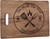 "The Man The Myth The Legend" Custom Walnut BBQ Cutting Board.