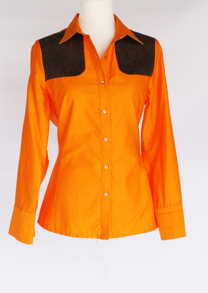 Piper long sleeve shirt in Blaze Orange