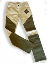 Upland Pants in Khaki with Moss Green Wax