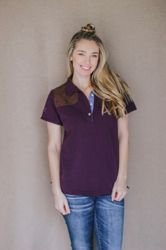 McKenna Quinn Polo Shirt in Burgundy