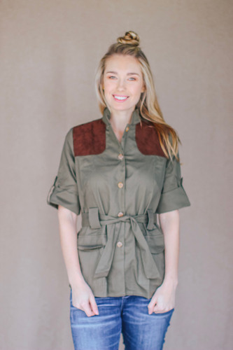 McKenna Quinn Safari Shirt in Green