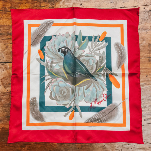 California Quail Scarf Medium Size