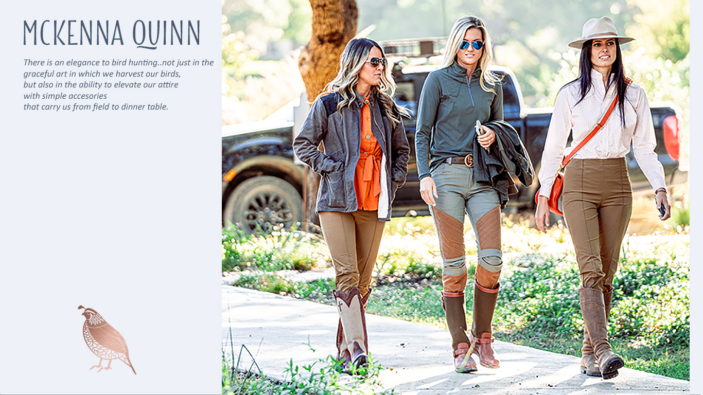 Women's hunting and fishing apparel - McKenna Quinn