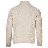 Aran Woollen Mills Men's Sweater with Button Collar Natural B559 ShamrockGift.com