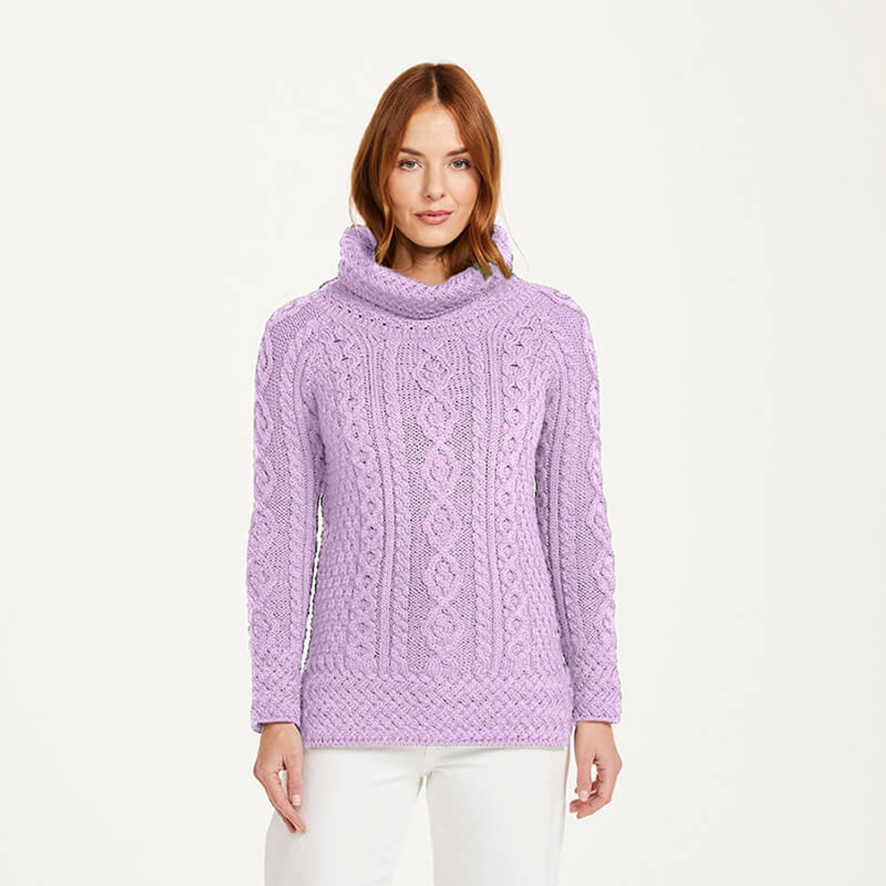 Womens Merino Wool Irish Sweater | Carraig Donn | ShamrockGift.com