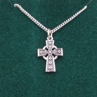 Small Celtic Cross Medal Necklace 