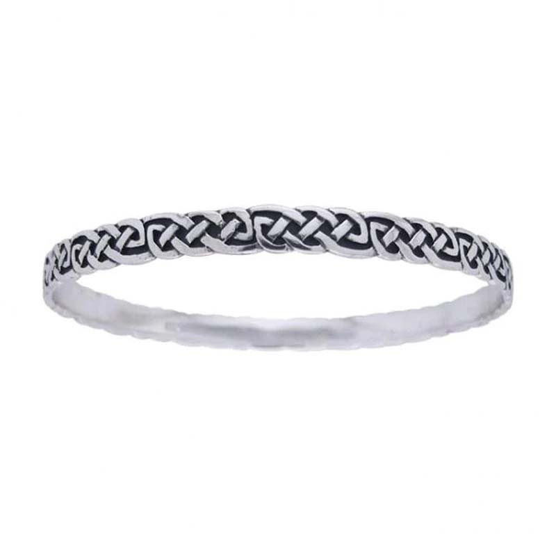 アクセサリー silver925 trinity bangle Sterling Silver Trinity Knot Bangle | ShamrockGift.com