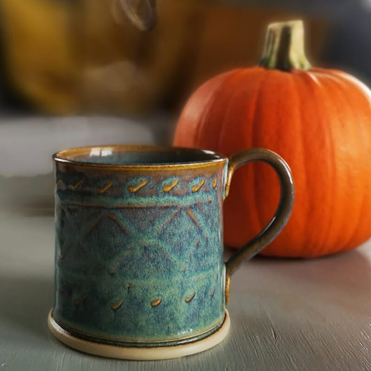 Irish Designed Pottery Mug with A Leprechaun Design