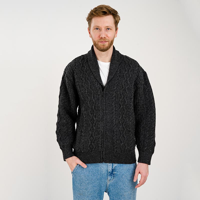 Men's Irish Half Zip Cardigan | Shamrockgift