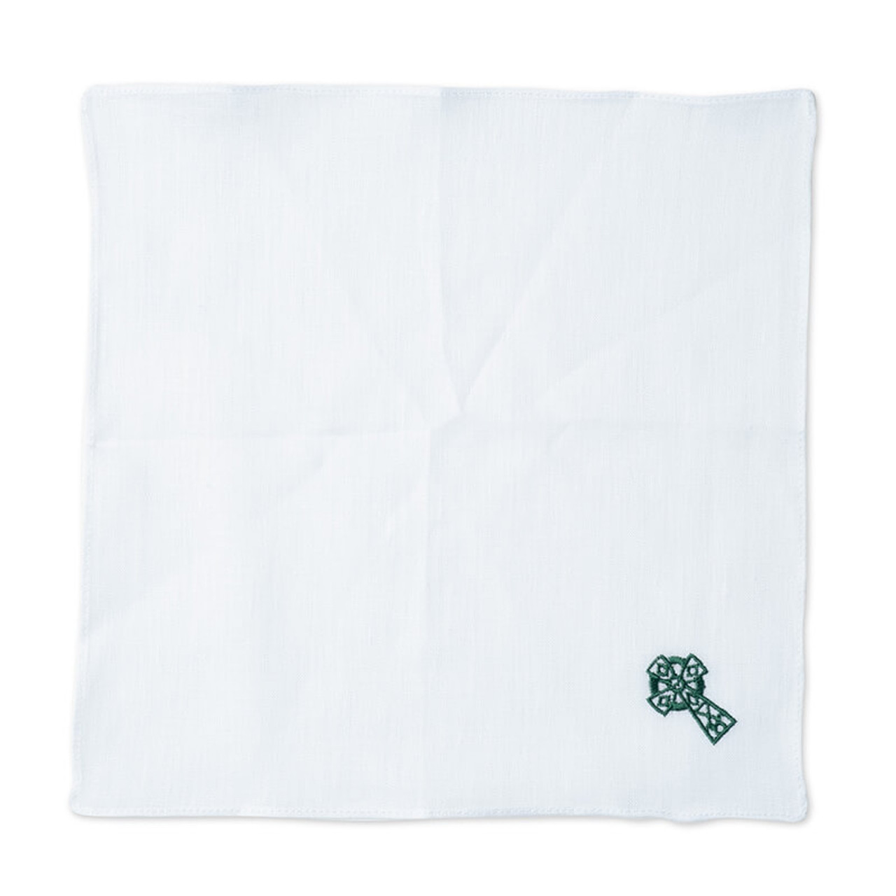 Celtic Cross Irish Linen Handkerchief Shamrockgift   LBL 028 1W Celtic Cross Irish Linen Handkerchief 3 ShamrockGift  75618.1671293068 