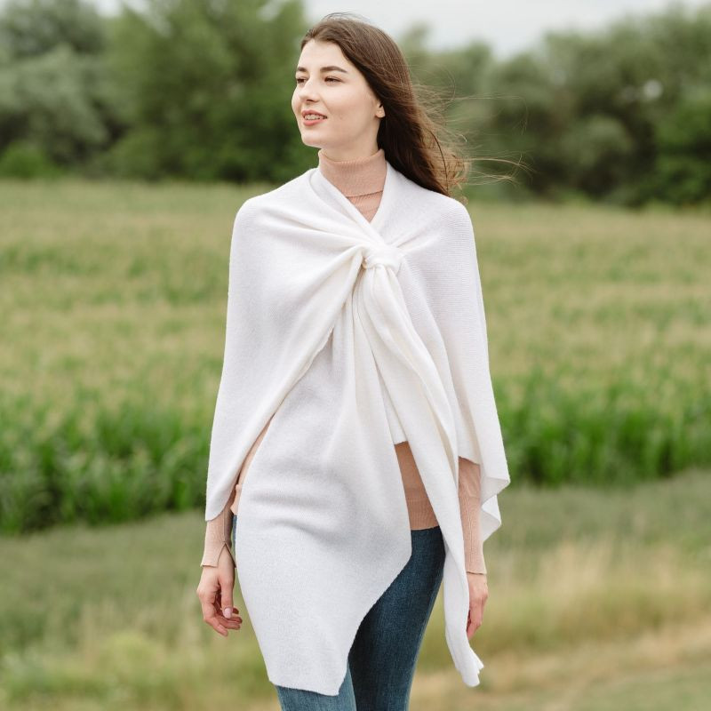 Lightweight Lambswool Draped Shawl Irish Shawls Shamrockgift