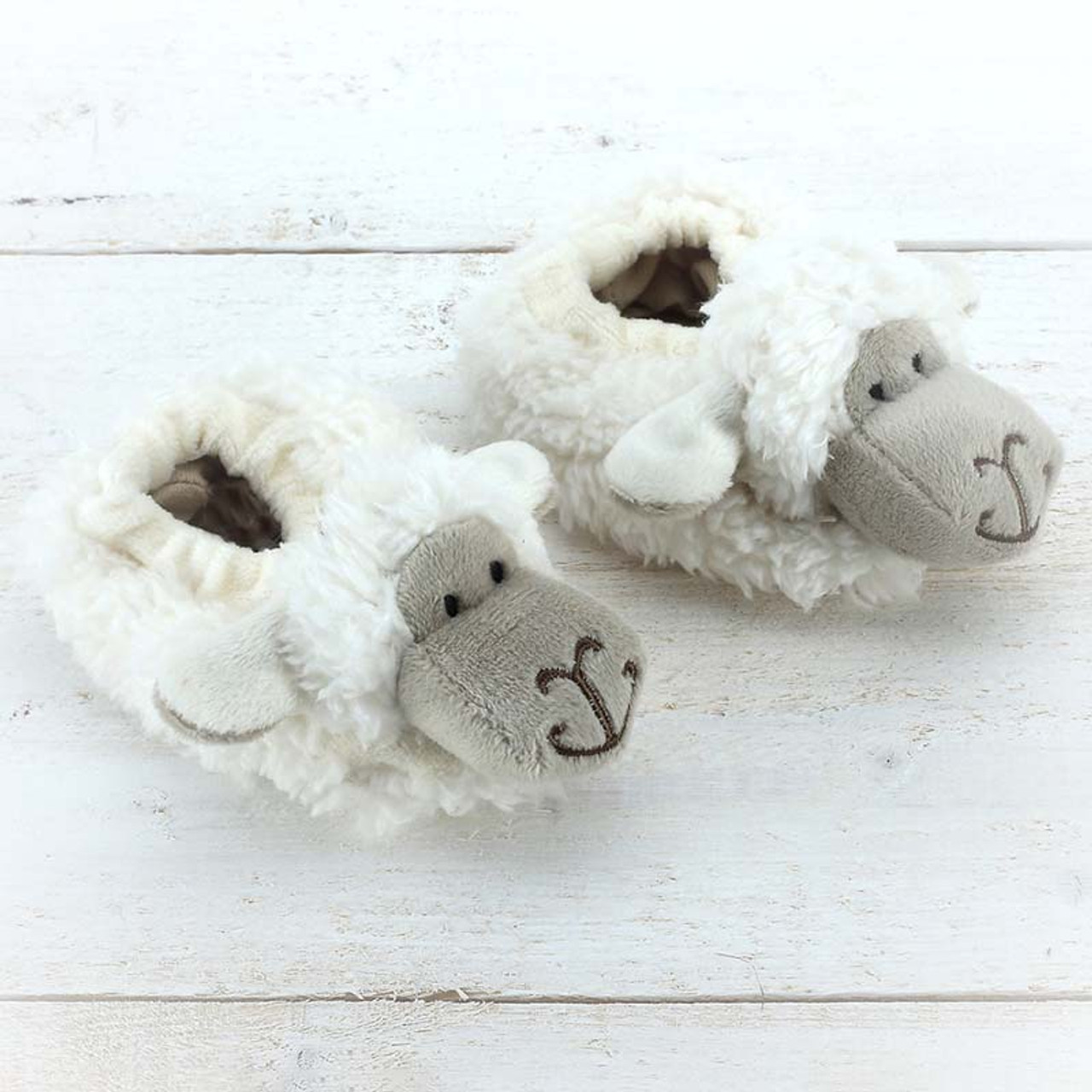 Algebra Optø, optø, frost tø gå på indkøb Irish Sheep Baby Slippers | ShamrockGift.com