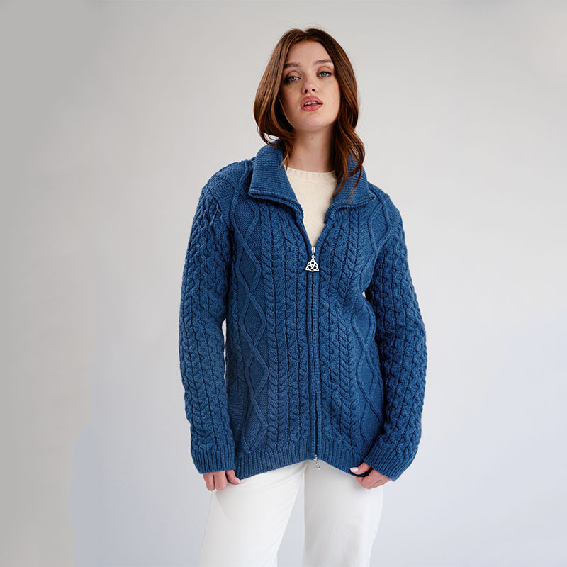 ジャケット・アウター andmary Cable knit jacket set up andmary Cable knit jacket set up black Cable Knit Black Knitted