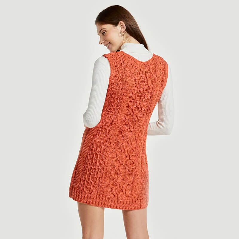 Aran Cable Knit Pullover Dress | Fast US Delivery | ShamrockGift.com