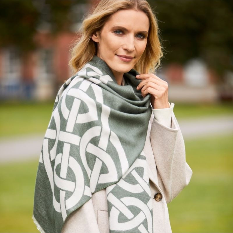 Celtic Knot Reversible Ladies Scarf