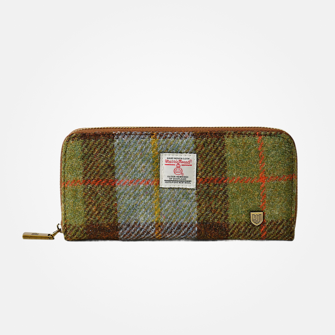 Islander Harris Tweed Long Tartan Wallet | Tweed & Leather
