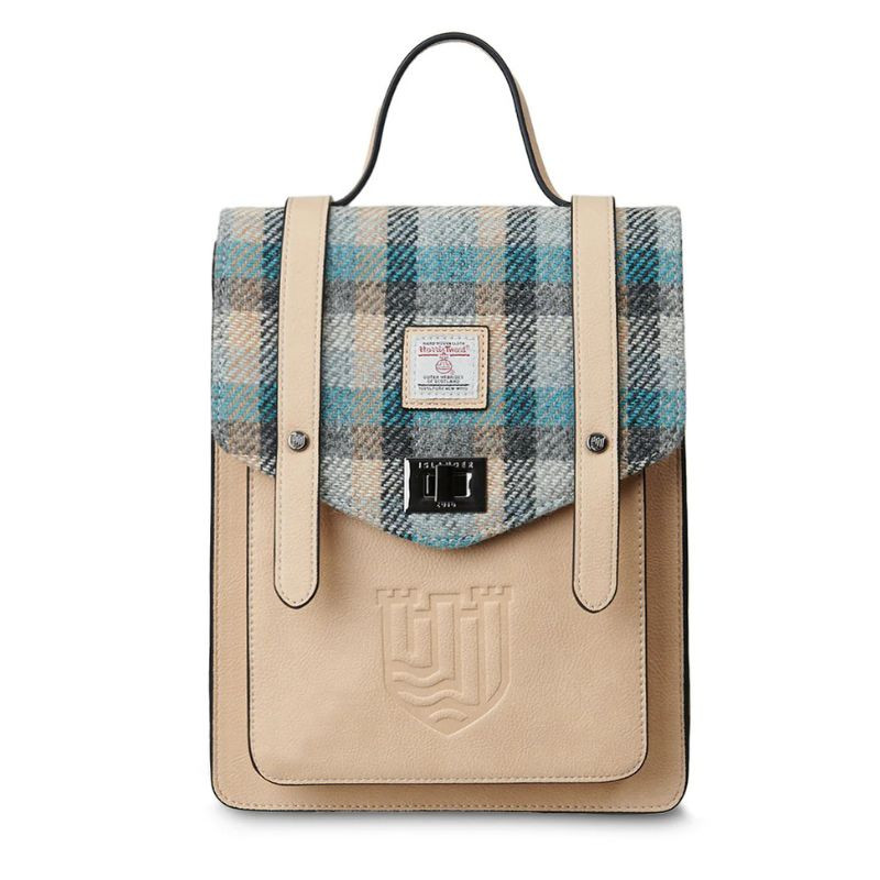 5285 Set from Harris Tweed Mini Carloway Backpack & Long Purse Gift Ready Amazon.com | Islander HarrisTweed The Mini Carloway Backpack  main image 4