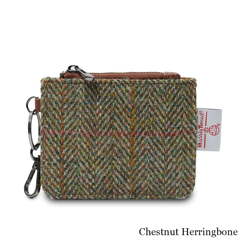Islander Harris Tweed Card Zip Wallet | ShamrockGift.com