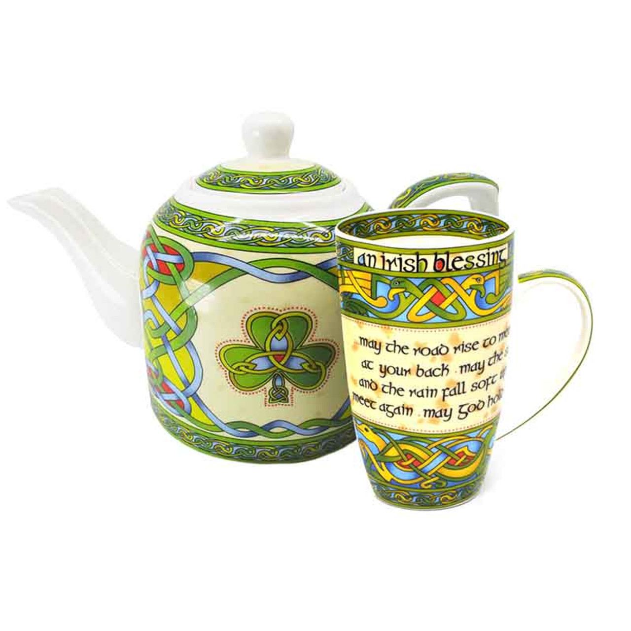 Traditional Irish Blessing Mug Set