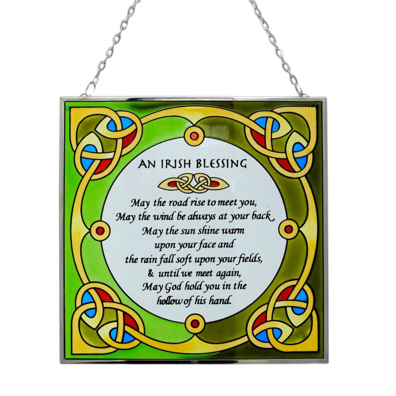 Irish Blessing Kitchen Wall Plaque – Celtic Crystal Design Jewelry