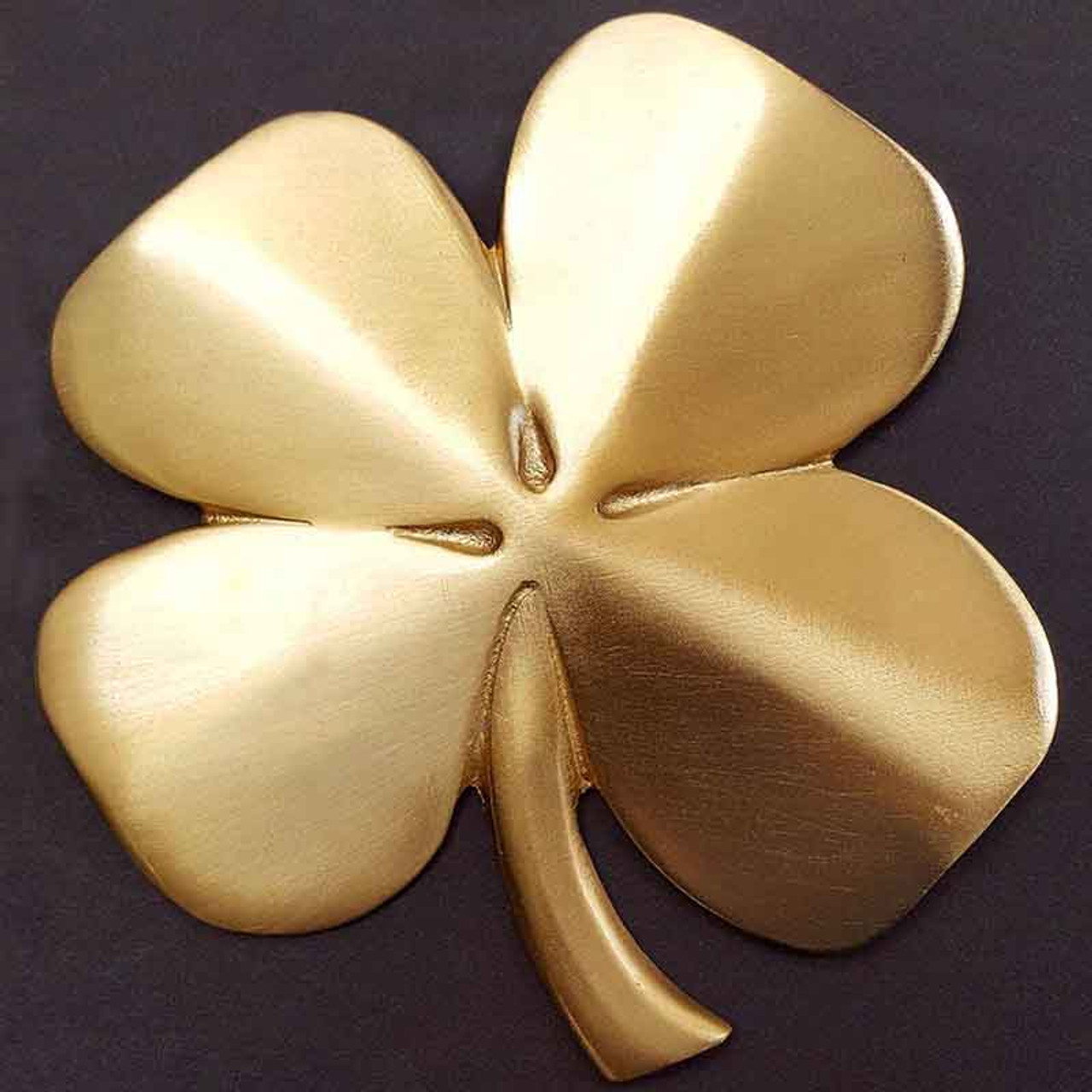 Gold Tone Green Shamrock Charm Bracelet - lucky clover