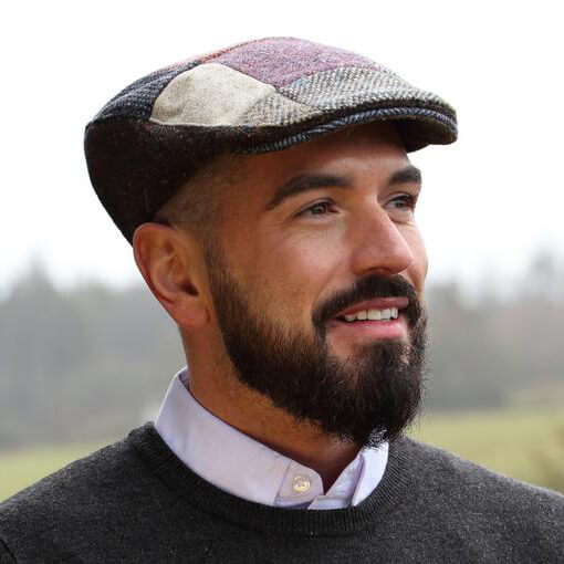 Donegal Touring Cap Patchwork Tweed 